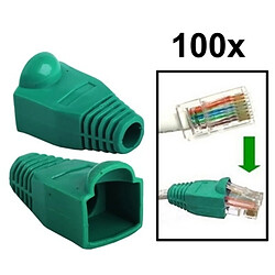 Wewoo Vert pour RJ45, 100 pcs câble réseau couvre-bouchon