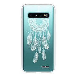 Coque Samsung Galaxy S10 360 intégrale transparente Attrape reve blanc Ecriture Tendance Design Evetane. 