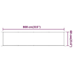 Avis vidaXL Auvent vertical Vert clair 60x800 cm Tissu oxford