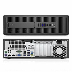 Avis PC HP ProDesk 600 G2 SFF Intel G4400 RAM 64Go Disque Dur 500Go Windows 10 Wifi · Occasion