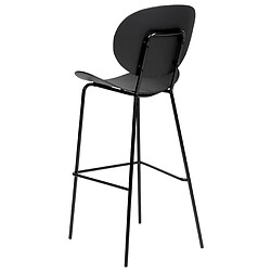 Beliani Tabouret de bar Set de 2 Noir SHONTO pas cher