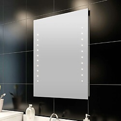 vidaXL Miroir de salle de bain avec lumières LED 60 x 80 cm (L x H)