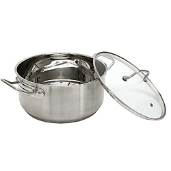 Acheter Cook Concept Faitout inox avec couvercle en verre tous feux + induction 24 cm.