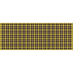 Alter Chemin de cuisine, 100% Made in Italy, Tapis antitache avec impression numérique, Chemin de table antidérapant et lavable, Modèle Tartan - Damian, cm 140x52