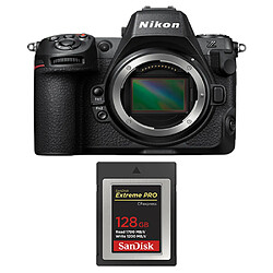 Nikon Z8 Boîtier + Carte SD SanDisk 128 Go Extreme PRO CFexpress Type B