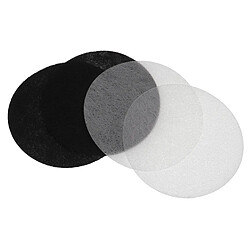 vhbw Filtres à charbon actif à graisses de rechange (Lot de 4 pièces) compatible avec Moulinex T-41, T-42, T-43 friteuse, noir / blanc 