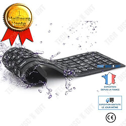 Tech Discount Clavier Bluetooth en silicone TD® Universel 108 (touches) Pliable 