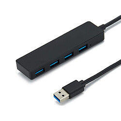 Concentrateur USB 3.0 à 4 ports, concentrateur USB de données ultra-mince, pour MacBook, Mac Pro, Mac mini, iMac, Surface Pro, XPS, PC, clé USB, disque dur mobile