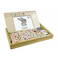 Lexibook Bio Toys - L'Ecole des Mots bilingue Français / Anglais – Jeu en Bois 