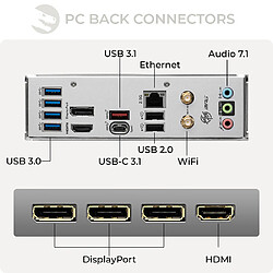 Acheter Sedatech Pack Mini-PC Pro • Intel i7-14700KF • RTX3070 • 32 Go DDR5 • 2To SSD M.2 • Windows 11 • Moniteur 24"