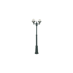 Boutica-Design Lampadaire exterieur NOIR BOLOGNA 2x46W Max 254cm