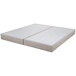 Ebac Sommier déco SP18 - Sahara 2x90x200 - 26 lattes - H.18 cm - Made in France