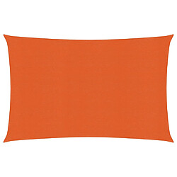 vidaXL Voile d'ombrage 160 g/m² Orange 2x3 m PEHD