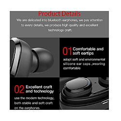 YP Select T13 Dual Tws True Bluetooth Casques d'écoute stéréo pour musique Argenté pas cher