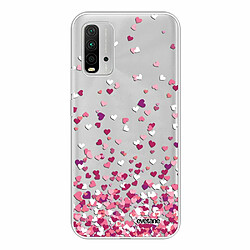 Evetane Coque Xiaomi Redmi 9T souple silicone transparente Coque Xiaomi Redmi 9T silicone transparente Confettis De Coeur ultra resistant Protection housse Motif Ecriture Tendance Evetane