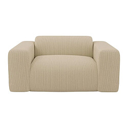 Vente-Unique Fauteuil en tissu texturé beige POGNI de Maison Céphy