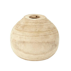 Toilinux Vase rond en Bancoulier Diam. 19,30cm - Beige