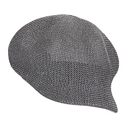 Mode Béret Chapeau De Soleil Respirant Protection Solaire Casquette De Paille De Plage Gris pas cher