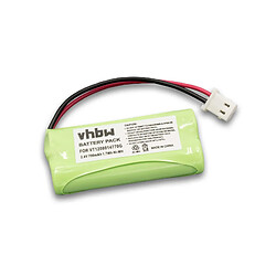 vhbw NiMH Batterie 700mAh (2.4V) pour babyphone Motorola MBP20, MNP28 comme VT1208014770G. 