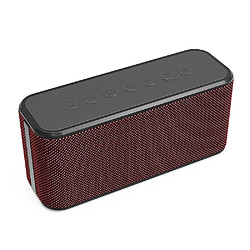 Yonis Enceinte Bluetooth 80W Extérieure Subwoofer TWS TF U Diske Enceinte Bluetooth Puissante 80W Étanche IPX5 Autonomie 12H TWS Son HiFi Rouge YONIS