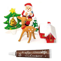 Scrapcooking Décoration pour gâteaux de Noël + Stylo chocolat