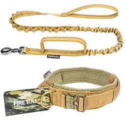 Universal Collier tactique pour animaux de compagnie Corde d'entraînement en plein air Fournitures pour animaux de compagnie Relâchement rapide Collier pour chiens Laisse d'entraînement en nylon 