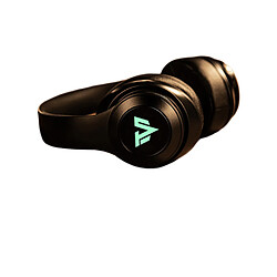 General Casque Bluetooth, casque sans fil sur l'oreille, casque stéréo pliable Hi-Fi pour les jeux, cache-oreilles doux et léger, microphone antibruit rétractable.(noir) 