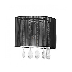 Luminaire Center Applique murale en cristal Essence Noir