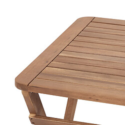 Beliani Table de jardin en bois d'acacia certifié PARAGGI pas cher