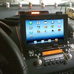 Wewoo Support Holder noir pour nouvel iPad 3 / 4, 2, mini 1/2/3, Samsung Galaxy Tab 2 en 1 Air Vent + de voiture