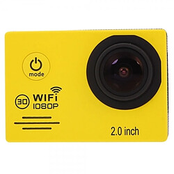 Acheter Wewoo Caméra sport jaune Full HD 1080P 2.0 pouces écran LCD Novatek 96655 de WiFi avec étui étanche, 170 degrés Objectif grand angle, 30 m étanche