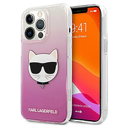 karl lagerfeld klhcp13xctrp iphone 13 pro max 6,7" coque dur rózowy/rose choupette head 