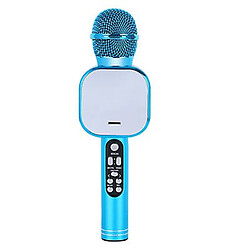 Universal Microphone sans fil, microphone à réduction de bruit intelligent et microphone surround intégré (bleu)