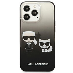 Avis Karl Lagerfeld Gradient Ikonik Karl & Choupette - Coque pour iPhone 13 Pro (Noir)