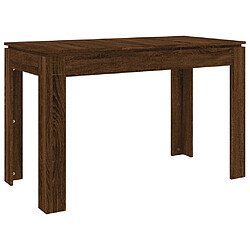 vidaXL Table à dîner Chêne marron 120x60x76 cm bois d'ingénierie