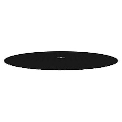 vidaXL Tapis de saut Tissu Noir pour trampoline rond de 4,57 m