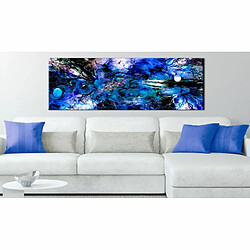 Paris Prix Tableau Imprimé Blue Artistic Chaos 45 x 135 cm