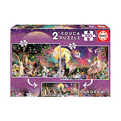 Educa Borras Puzzle Educa (2 x 100 pcs) Fées et elfes 