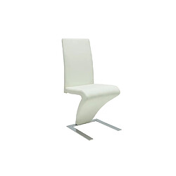 Avis Maison Chic Lot de 2 Chaises à manger,Chaise pour cuisine,Solide Structure blanc similicuir -MN85531