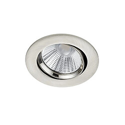 Lumière Downlight encastrable rond moderne nickel mat 3000K IP23 