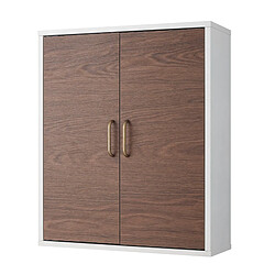 Armoire de toilette placard mural de salle de bain en bois marron / blanc Tyler Teamson Home EHF-F0011