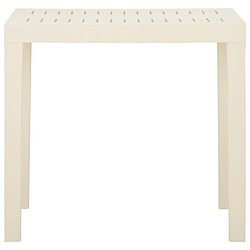 Avis Maison Chic Table de jardin | Table d'extérieur Blanc 79x65x72 cm Plastique -GKD68090