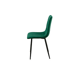 Avis Chaise Romimex Vert Velours Métal 45 x 89 x 55 cm