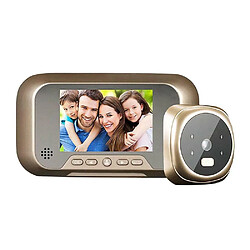 Justgreenbox 3.0 '' visionneuse de porte numérique Smart LCD judas caméra HD moniteur avec vision nocturne grand angle de vue pour la sécurité à domicile - T6112211957395 