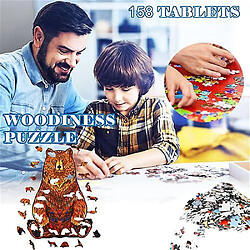 Universal 158 pièces puzzle motif ours en bois 