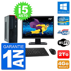 PC Fujitsu E520 DT Ecran 19" Intel i5-4570 RAM 4Go Disque 2To Windows 10 Wifi · Occasion 