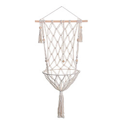 hamac pour chat cintre mural en macramé pour plantes Cat Hamac Macramé Accessoires pour animaux de compagnie Berceau tissé à la main pour le stockage des fruits Chats d'intérieur