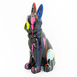 Amadeus Bulldog Cravate Trash Noir 80 cm