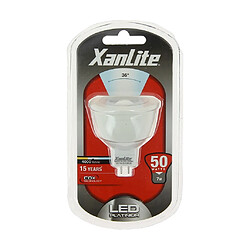 Avis XanLite Ampoule LED spot, culot GU5.3, 7W cons. (50W éq.), angle focalisé, lumière blanche neutre