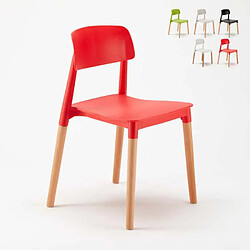 Ahd Amazing Home Design Chaise pour Salle à Manger Bar Design Moderne Belloch Barcellona, Couleur: Rouge